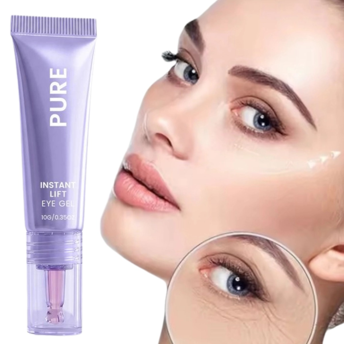 Eye Cream Peptide - PURE Sofort-Lifting Augengel Kollagen-Peptide Straffende Anti-Falten